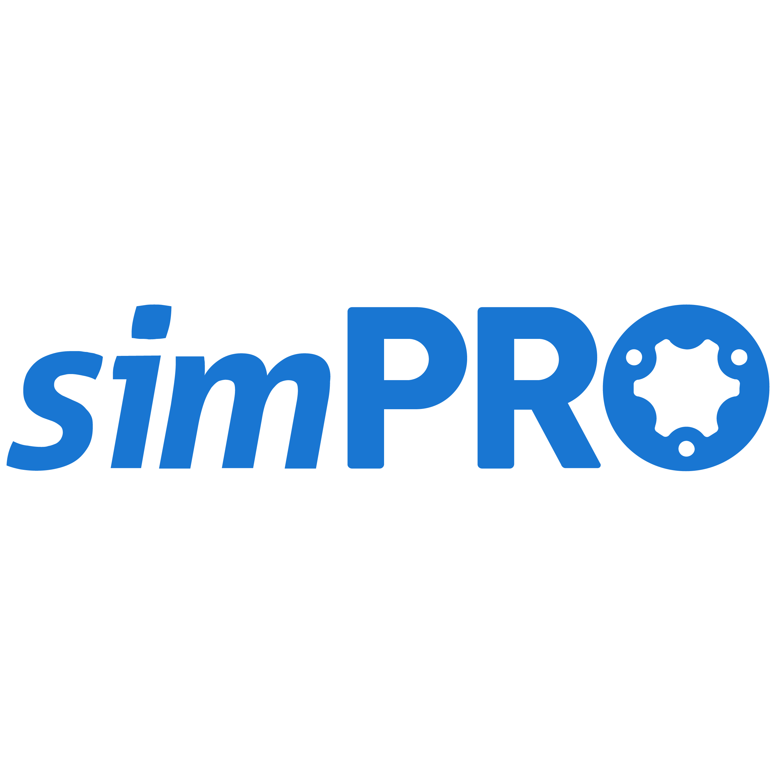 simPRO blue logo